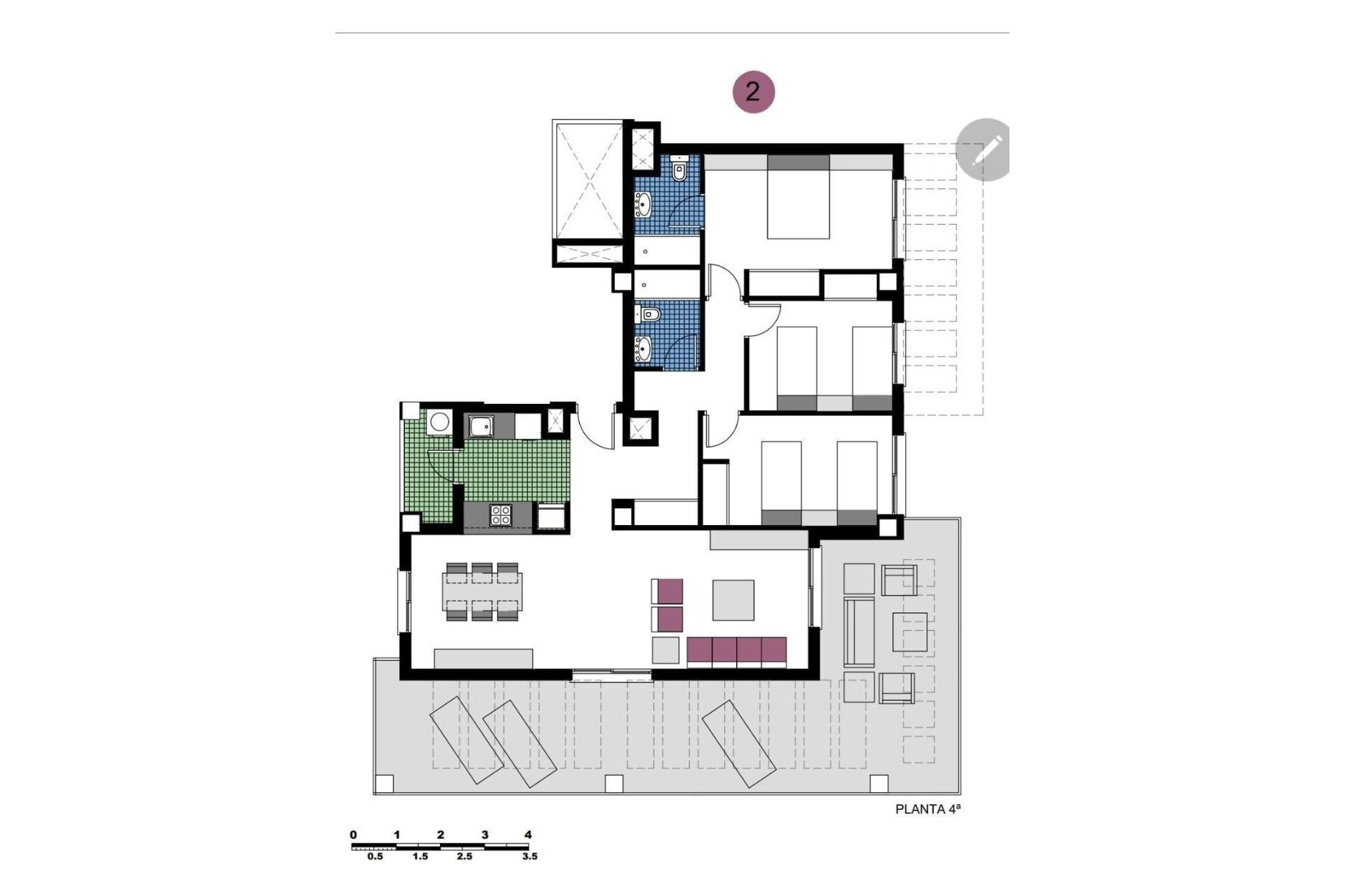 Wiederverkauf - apartment - Orihuela - Mil Palmeras