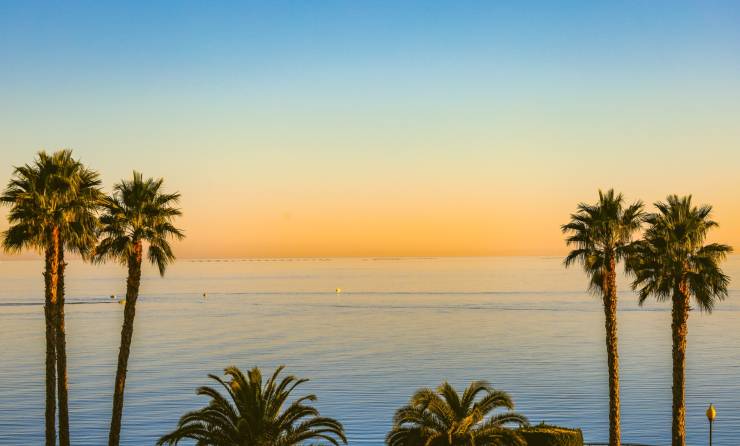 Sunrise over the Mediterranean Sea on the Costa Blanca, Spain